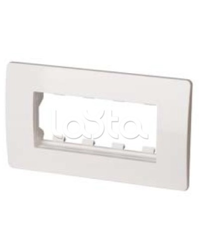 Каркас в сборе с рамкой под 4 модуля VIVA (для монтажа ЭУИ в коробки код 10143) DKC 10245 в Хабаровске Аксессуары для кабель-канала Pintop.ru