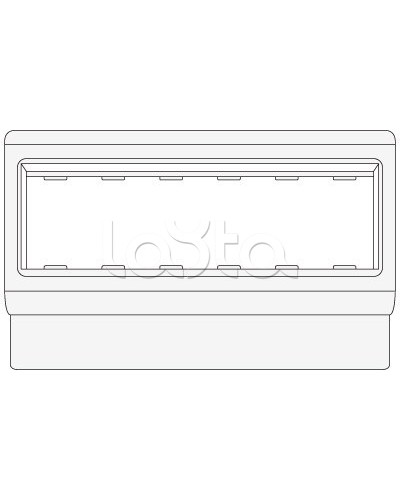 Рамка-суппорт под 6 модулей BRAVA PDA-3BN 80 DKC 10643 в Хабаровске Аксессуары для кабель-канала Pintop.ru