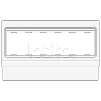 Рамка-суппорт под 6 модулей BRAVA PDA-3BN 100 DKC 10653