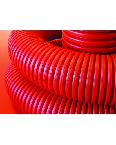 Труба гофрированная двустенная ПНД 110 м, чёрная, м для кабельной канализации с протяжкой DKC 121911A100 в Хабаровске Труба гофрированная Pintop.ru