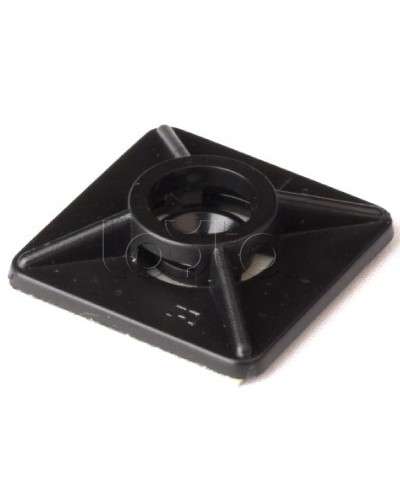 Монтажная база двойная самоклеящаяся, черная, 19х19 DKC 25469 в Хабаровске Крепежные изделия Pintop.ru