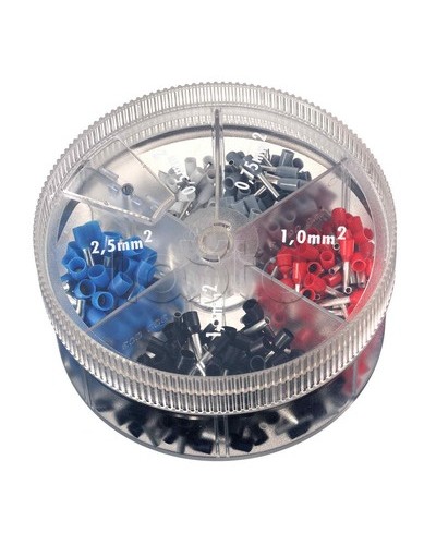 Контейнер наконечников-гильз с изолир.фланцем 0,25-1,00 кв.мм 1 упаковка - 150 шт DKC 2ARTD999 в Хабаровске Аксессуары для стоек и шкафов Pintop.ru