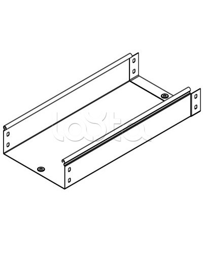 Лоток неперфорированный металлический 150х80 мм L 2000 DKC 35053 в Хабаровске Кабельные лотки Pintop.ru
