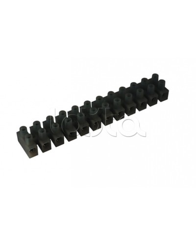 Клеммник полипропиленовый черный 12р 6 кв.мм DKC 43312PL/R в Хабаровске Клеммные колодки Pintop.ru