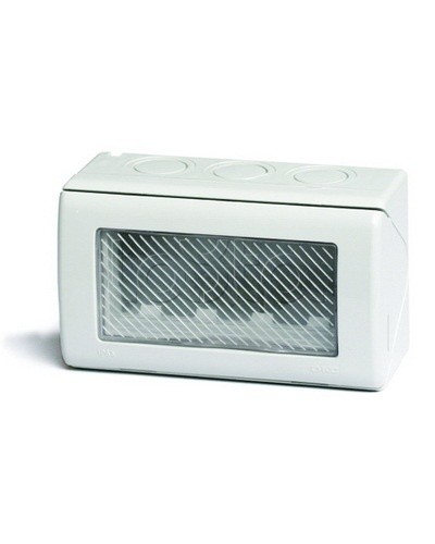 Модульная настен. коробка для эл/устан. изделий VIVA, IP55,4мод. DKC 54755 в Хабаровске Аксессуары для кабель-канала Pintop.ru