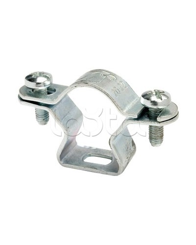 Стальной хомут 50-1 1/2 мм, оцинкованная сталь DKC 6040-50 в Хабаровске Крепеж Pintop.ru