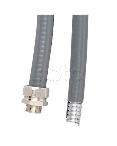 Металлорукав DN 26мм в гладкой EVA изоляции, Dвн 26,5 мм, Dнар 34,0, IP66, 25 м, цвет серый DKC 607E032 в Хабаровске Крепежные изделия Pintop.ru