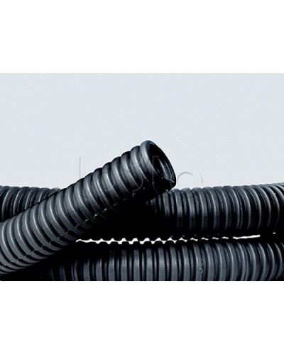 Труба ПНД гибкая гофр. д.40мм, лёгкая без протяжки, 20м, цвет чёрный DKC 70740 в Хабаровске Труба гофрированная Pintop.ru