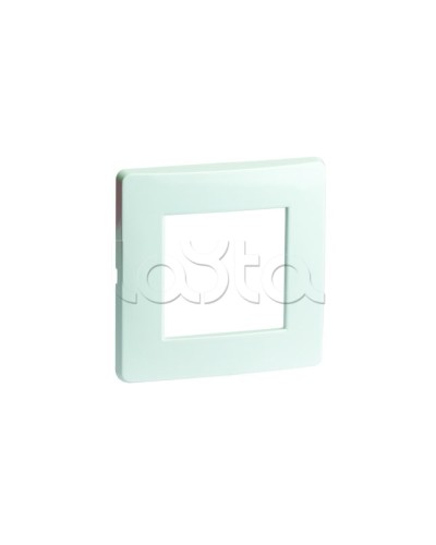 Рамка на 2 модуля (одноместная), белая, RAL9010 DKC 75010W в Хабаровске Аксессуары для кабель-канала Pintop.ru