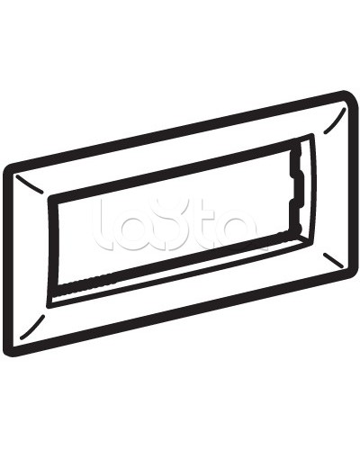 Рамка на 4 модуля, белая DKC 75011W в Хабаровске Аксессуары для кабель-канала Pintop.ru