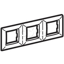 Рамка трехместная, черный RAL 7021 DKC (75013B)