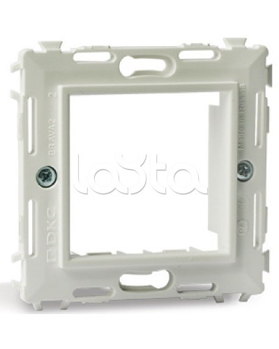 Каркас на 2 модуля (одноместный), слоновая кость DKC 75020SL в Хабаровске Аксессуары для кабель-канала Pintop.ru