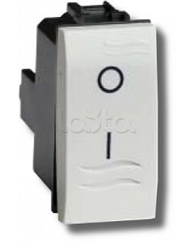 Выключатель двухполюсный белый 1 мод в Хабаровске Аксессуары для стоек и шкафов Pintop.ru