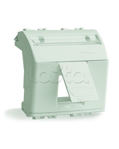 Адаптер для информационных разъемов Keystone, белый, 2 мод DKC 76613B в Хабаровске Аксессуары для кабель-канала Pintop.ru