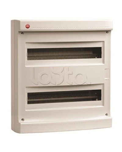 Щиток настен.без двер.36мод.,IP40,сер.,с усил. клем.блок.2х87312 DKC 83736 в Хабаровске Боксы для автоматов Pintop.ru