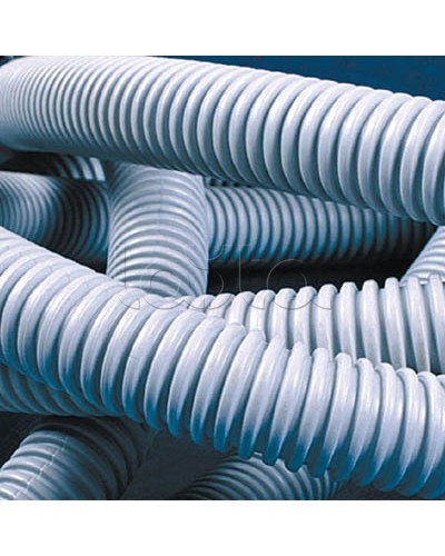 Труба гофрированная самозатухающий ПВХ 32 мм с зондом лёгкая DKC 91932 (25 м) в Хабаровске Труба гофрированная Pintop.ru