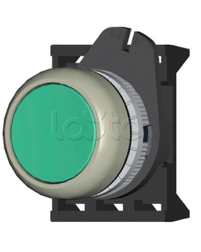 Кнопка плоская прозрачная с фиксацией, зеленая DKC ABDLM2 в Хабаровске Аксессуары для стоек и шкафов Pintop.ru