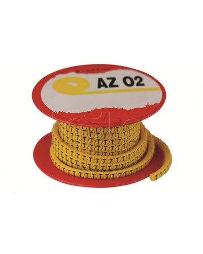 Колечко маркировочное 6, 2.5-4мм. черное на желтом DKC AZO306BY в Хабаровске Крепежные изделия Pintop.ru