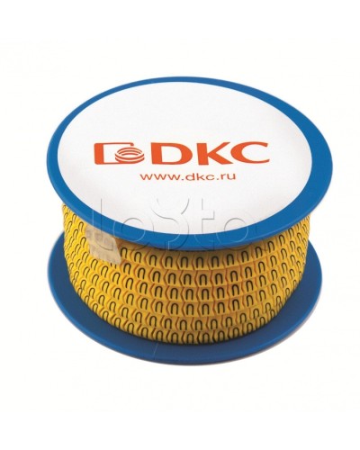 Колечки с черными цифрами 0 на желтом фоне, 4-8 мм DKC AZ DKC AZS400BY в Хабаровске Аксессуары для лотков Pintop.ru