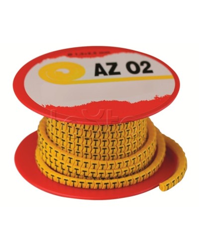 Колечко маркировочное F, 4-8мм. черное на желтом DKC AZS4FFBY в Хабаровске Крепежные изделия Pintop.ru