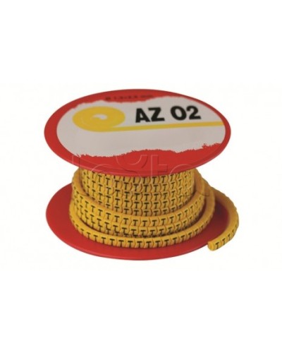 Колечко маркировочное P, 4-8мм. черное на желтом DKC AZS4PPBY в Хабаровске Крепежные изделия Pintop.ru