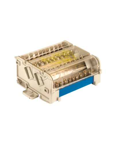 Блок распределительный на DIN рейку 2р 125А, 7х6мм 2х7,5мм 2x9мм DKC BD125112 в Хабаровске Аксессуары для лотков Pintop.ru