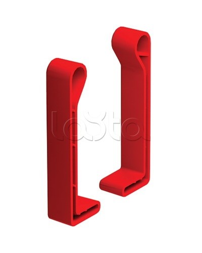 Комплект торцевых заглушек, правая + левая, H 100, полиэтилен RAL3020 DKC LS1000 в Хабаровске Крепежные изделия Pintop.ru