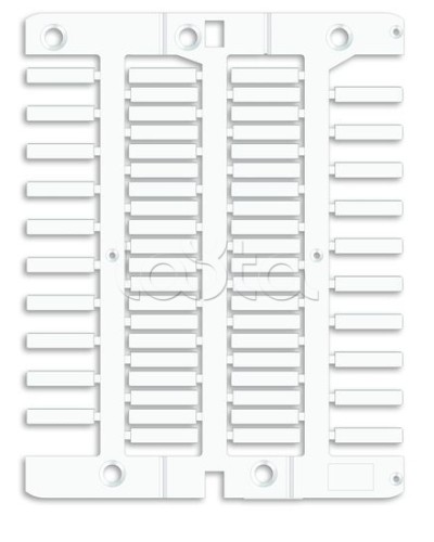 Маркировка для провода, жесткая, для трубочек. 4х18мм. Белая DKC NUT18 в Хабаровске Крепежные изделия Pintop.ru
