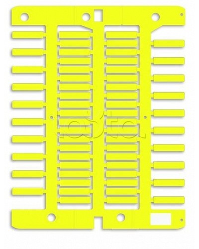 Маркировка для провода, жесткая, для трубочек. 4х18мм. Желтая DKC NUT18Y в Хабаровске Крепежные изделия Pintop.ru