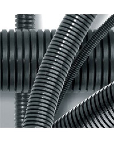 Труба гофрированная DN17мм, ПВ-2, д. вн. 16,8 мм, д. нар. 21,2 мм, полиамид 6 DKC (PA601721F2) в Хабаровске Труба гофрированная Pintop.ru