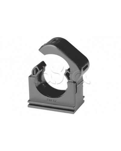 Держатель с крышкой DN 7 мм, полиамид, цвет чёрный DKC PASW07N в Хабаровске Крепежные изделия Pintop.ru