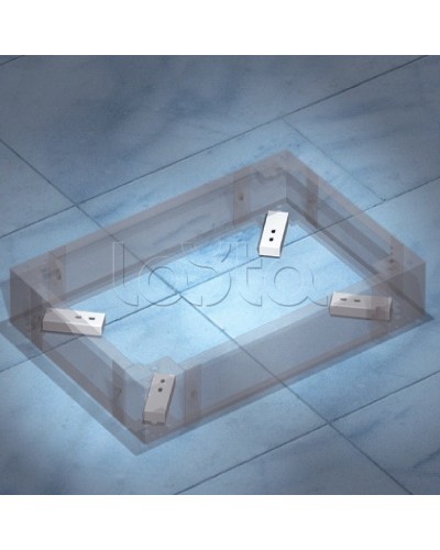 Комплект пластин для фиксации цоколя к полу DKC R5KFP01 в Хабаровске Полки для шкафов и стоек Pintop.ru