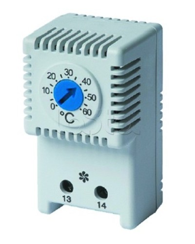 Термостат, NO контакт, диапазон температур: 0-60 °C DKC R5THV2 в Хабаровске Аксессуары для стоек и шкафов Pintop.ru