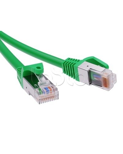 Патч-корд экранированный CAT5E F/UTP 4х2, LSZH, зелёный, 5м DKC RN5EFU4550GN в Хабаровске Патчкорды (медные) Pintop.ru