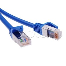 Патч-корд экранированный CAT6 F/UTP 4х2, LSZH, синий, 10м DKC RN6FU4500BL