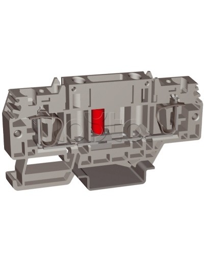 Зажим HSCB.4GR, тестовый с разъединителем, серый , 4 кв.мм DKC ZHB100GR в Хабаровске Держатели, клипсы, скобы Pintop.ru