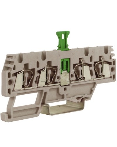 Зажим, 2 ввод/2 вывода, серый 2,5 кв.мм, с размыкателем DKC ZHMS10GR в Хабаровске Держатели, клипсы, скобы Pintop.ru