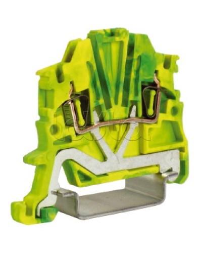 Зажим для заземления, 1,5 кв.мм желто-зеленый DKC ZHT400 в Хабаровске Держатели, клипсы, скобы Pintop.ru