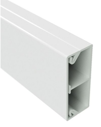 Миниканал с перегородкой TMC 40/2x17 белый (розница 8 м в пакете, 10 пакетов в коробке) DKC (00305R) в Хабаровске Кабель-канал Pintop.ru