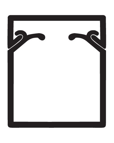 Кабель-канал TA-EN 40x40 с крышкой с плоской основой DKC 00324 в Хабаровске Кабель-канал Pintop.ru