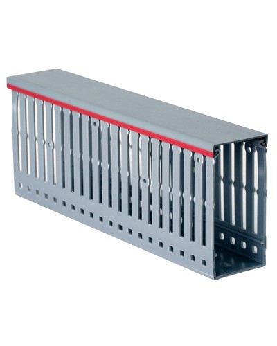 Короб перфорированный, серый RL6 25x80 мм DKC 01126RL в Хабаровске Кабельные лотки Pintop.ru