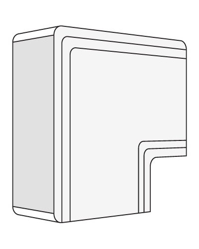 Угол плоский NPAN 80x60 мм DKC 01744 в Хабаровске Аксессуары для кабель-канала Pintop.ru