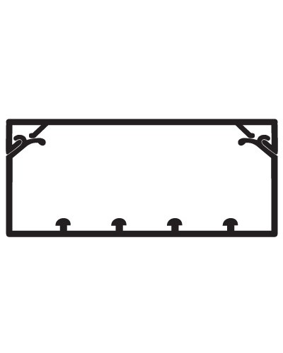 Коробс крышкой с направляющими для установки разделителей TA-GN 120x40DKC 01783 в Хабаровске Кабель-канал Pintop.ru