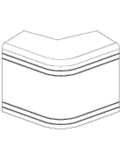 Угол внешний неизменяемый (90°) NEA 60х40 мм DKC 01807 в Хабаровске Аксессуары для кабель-канала Pintop.ru