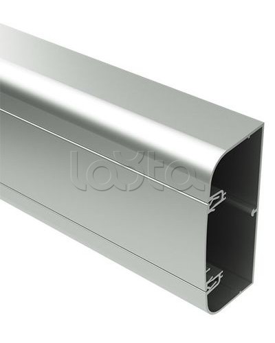 Кабель-канал алюминиевый 90х50 мм (с 1 крышкой), цвет серебристый металлик DKC (09599) в Хабаровске Кабель-канал Pintop.ru