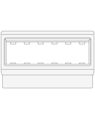 Рамка-суппорт под 6 модулей VIVA PDA-ЗDN 100 DKC 10353 в Хабаровске Аксессуары для кабель-канала Pintop.ru