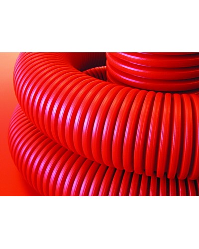 Труба гофрированная двустенная ПНД 50 мм для кабельной канализации с зондом DKC 121950 (100 м) в Хабаровске Труба гофрированная Pintop.ru