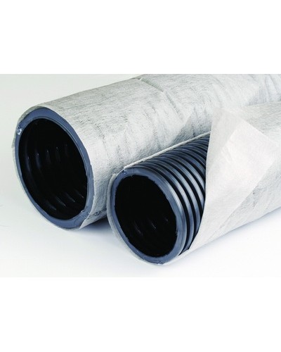 Труба ПНД гибкая дренажная д.125мм с геофильтром SN6, перфорация 360 град DKC (141912A) в Хабаровске Труба гофрированная Pintop.ru