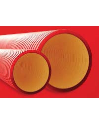 Труба гофрированная двустенная ПНД 110 мм для кабельной канализации без протяжки DKC 160911 (6 м) в Хабаровске Труба гофрированная Pintop.ru