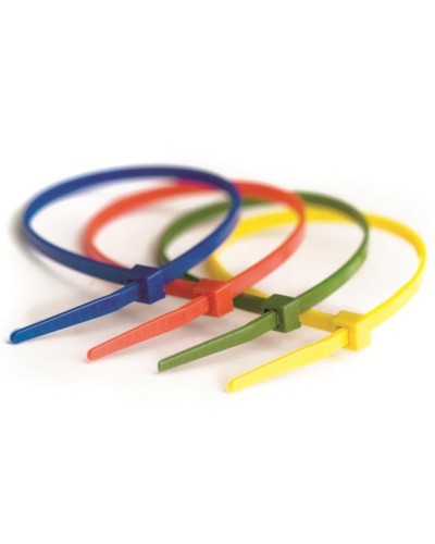 Хомут-стяжка нейлоновый, стандартный PL6.6 3.6х200 мм зеленый DKC 25214CV (100 шт/уп) в Хабаровске Стяжки-хомуты Pintop.ru